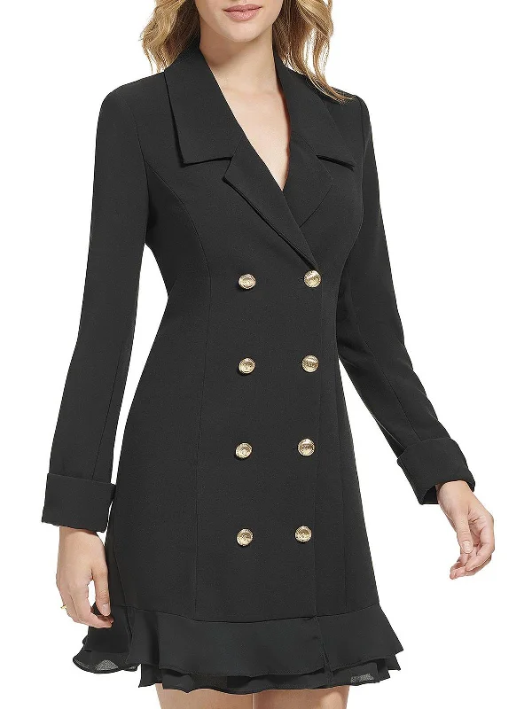  Chic Women's ClothingWomens Double-Breasted Blazer Wear to Work Dress Chic Women's Clothing