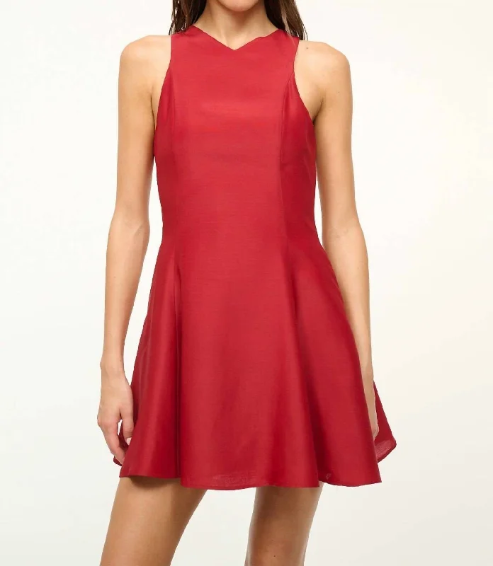  New Arrival DiscountsMini Heike Dress In Rouge New Arrival Discounts