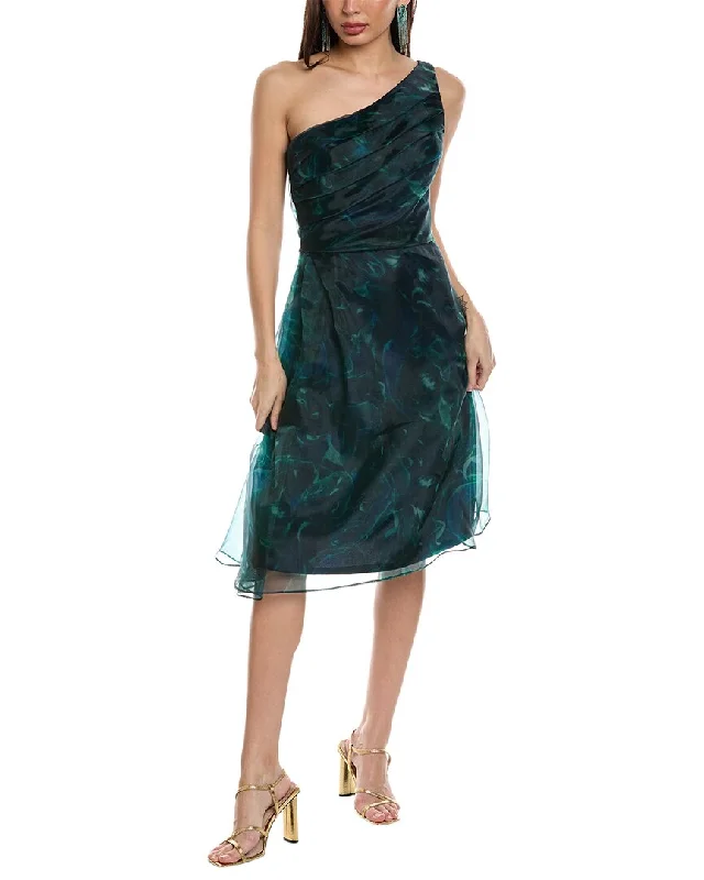  Sustainable Women's ClothingRene Ruiz One-Shoulder Organza Cocktail Dress Sustainable Women's Clothing