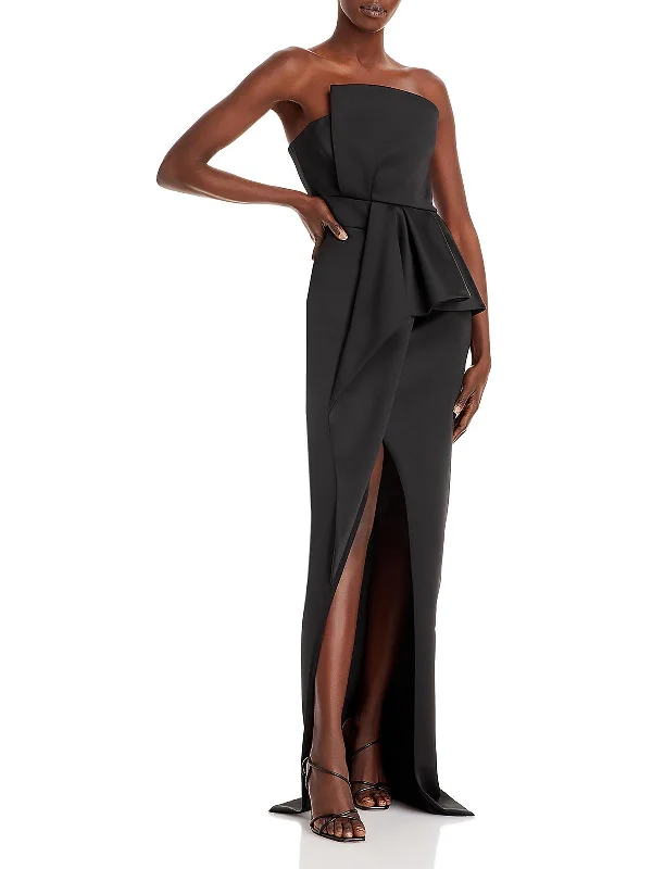  Women's Comfy Attire For LoungingJonas Womens Strapless Scuba Evening Dress Women's Comfy Attire For Lounging