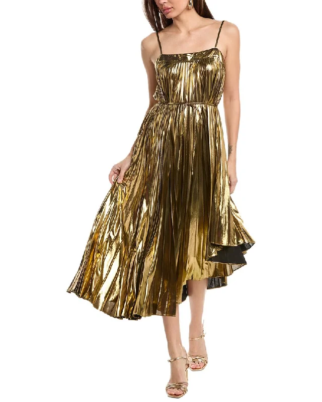  Flash Sale ClothingMilly Irene Solid Metallic Dress Flash Sale Clothing