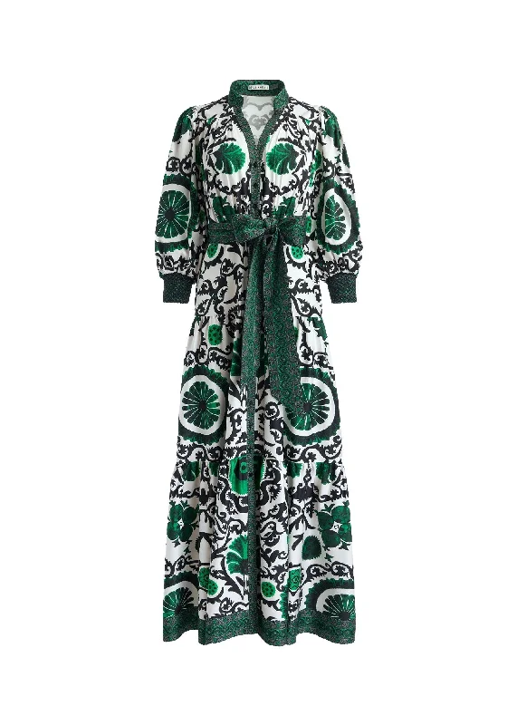  Casual Garments For WomenAlice + Olivia Cora Voluminous Tiered Midi Shirtdress, Monarch Light Emerald Medium Casual Garments For Women