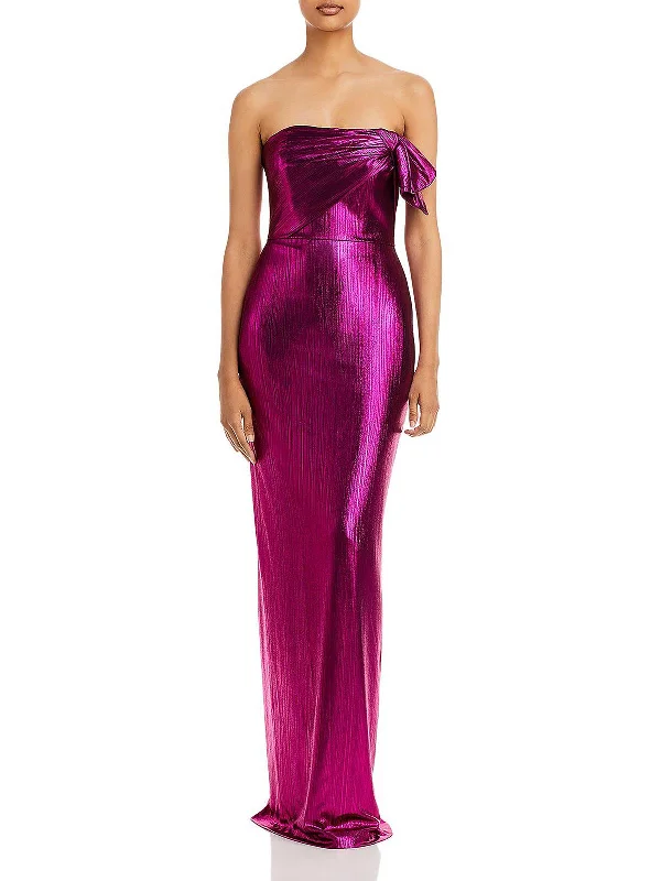  Women's Work OutfitDivina Womens Metallic Strapless Evening Dress Women's Work Outfit