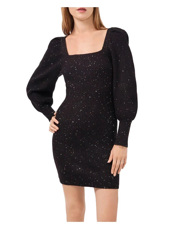  Women's Stylish Professional ApparelMidnight Garden Womens Sparkle Sequined Sweaterdress Women's Stylish Professional Apparel