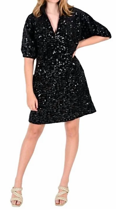  Trendy Women's Outfits for Casual WearPoppy Sequin Velvet Dress In Black Trendy Women's Outfits for Casual Wear