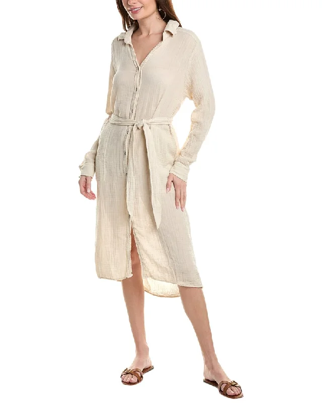  Exclusive DiscountMichael Stars Cleo Button-Down Shirtdress Exclusive Discount