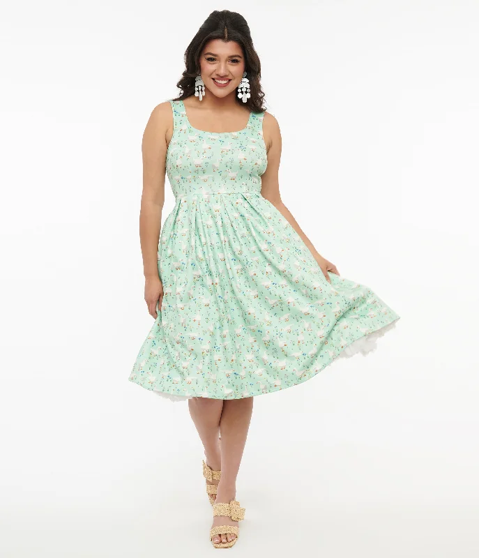  Fashionable Dresses for WomenDolly & Dotty 1950s Mint Green Duck Print Amanda Swing Dress Fashionable Dresses for Women