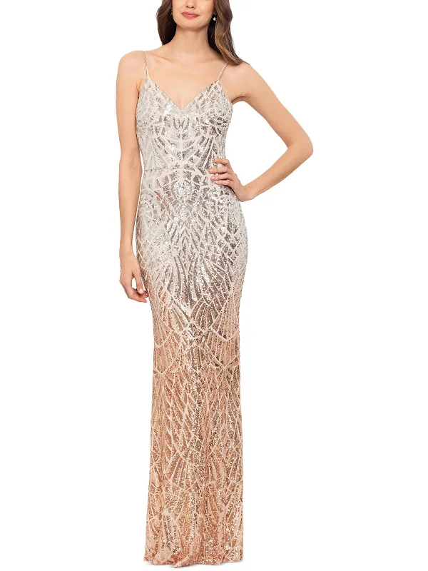  Women's Clothing ApparelWomens Mesh Sequined Evening Dress Women's Clothing Apparel