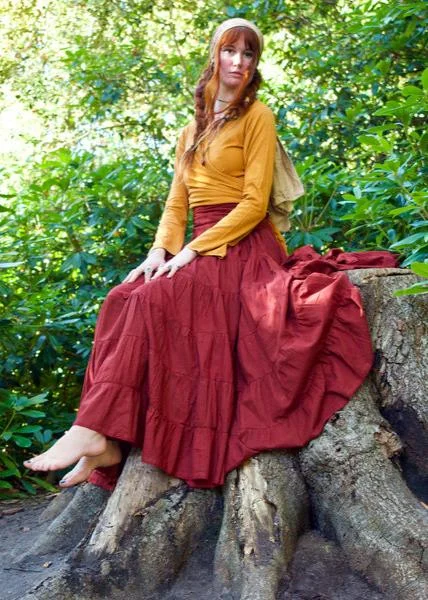  Women's Vintage-Inspired OutfitReal Gypsy Rok Warm Rood Women's Vintage-Inspired Outfit