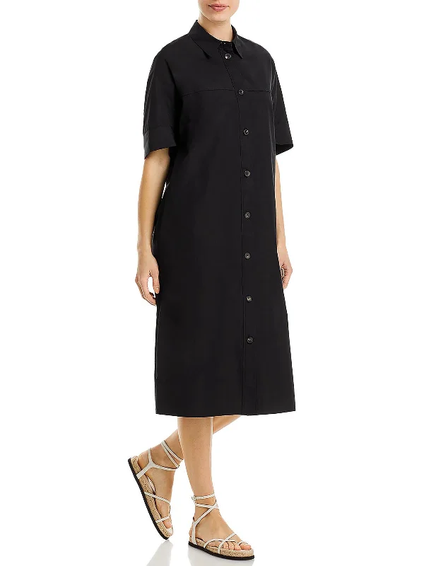  Formal Attire For WomenWomens Cotton Midi Shirtdress Formal Attire For Women