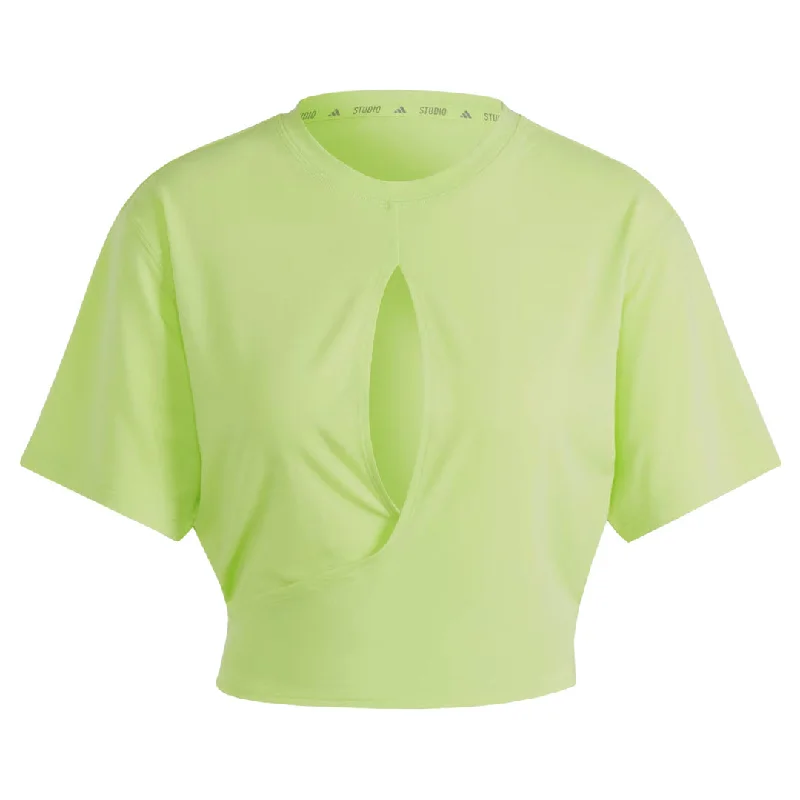  Women's Outerwear Garmentsadidas - Women's Yoga Studio T-Shirt (IL3963) Women's Outerwear Garments