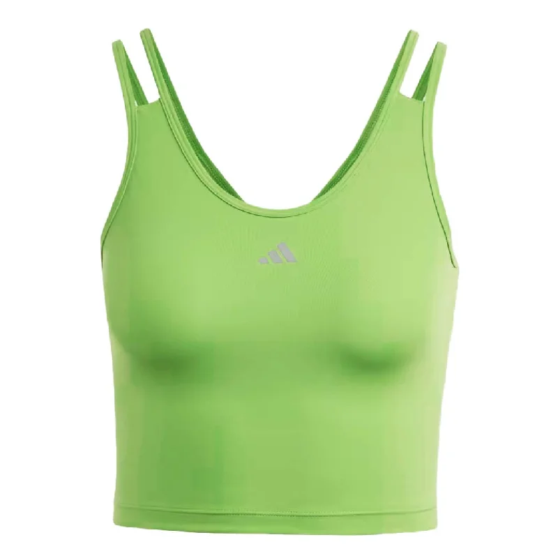  Women's Luxury Appareladidas - Women's HIIT Heat.Rdy Cropped Tank Top (HY3219) Women's Luxury Apparel