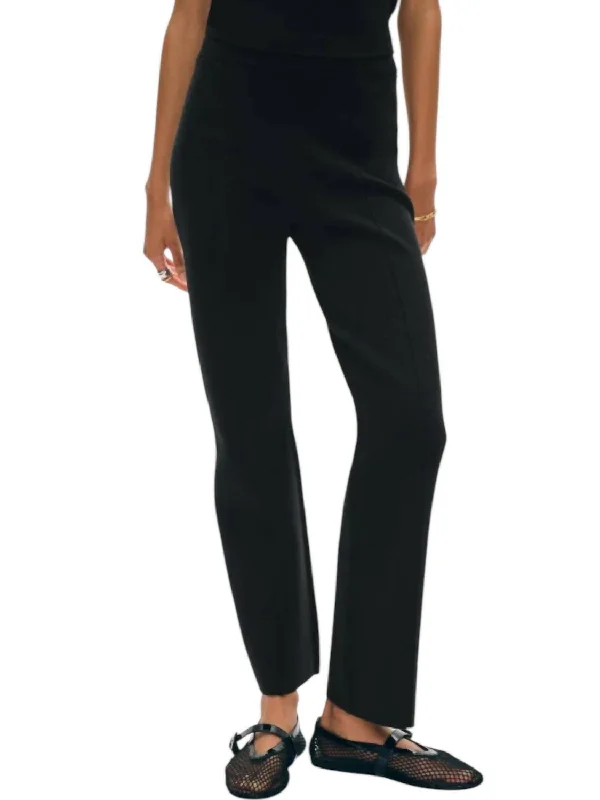  Clearance Sale OnlineSuperfine Knit Kick Flare Pants In Black Clearance Sale Online