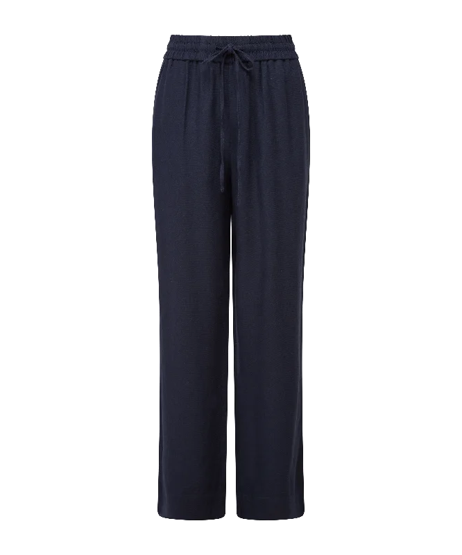  Women's Everyday ClothesDaphne Linen Trousers - Navy Women's Everyday Clothes