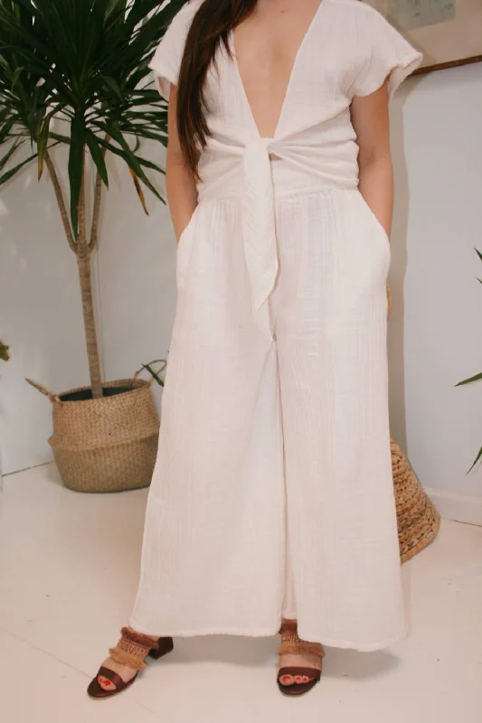  Women's High-Fashion ApparelWide Leg Pants In Off White Women's High-Fashion Apparel