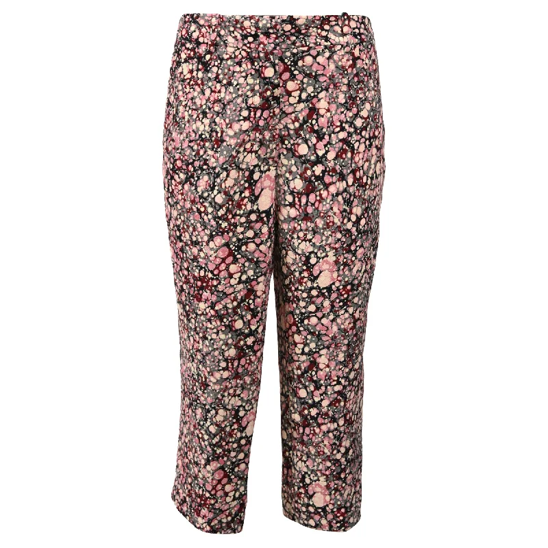  Fashionable Casual TopsVictoria Beckham Printed Straight-Leg Crop Trousers in Multicolor Cotton Fashionable Casual Tops