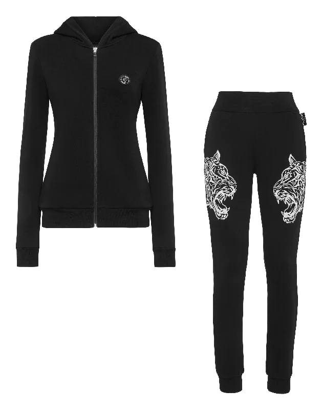  Casual Women's ClothingJogging Tracksuit: Hoodie/Trousers Tiger Casual Women's Clothing