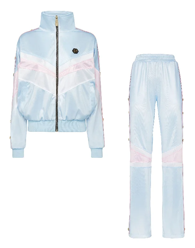  Women's Layered OutfitTop/Trousers Tracksuit Stripes Women's Layered Outfit