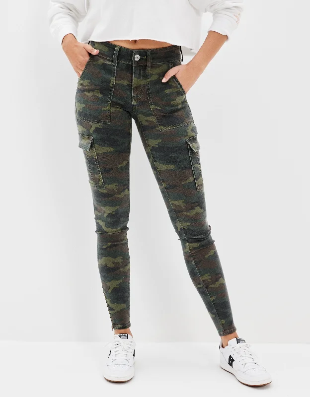  Women FashionAE Ne(x)t Level Low-Rise Cargo Camo Jegging Women Fashion