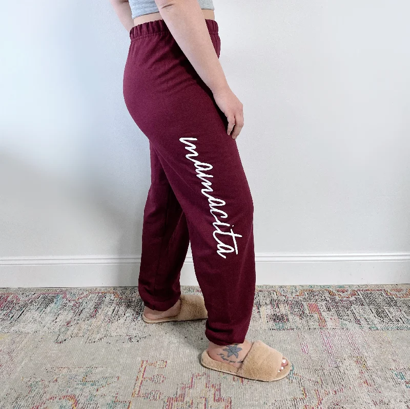  Women's Casual and Dressy OutfitsMamacita Sweats • Maroon Women's Casual and Dressy Outfits