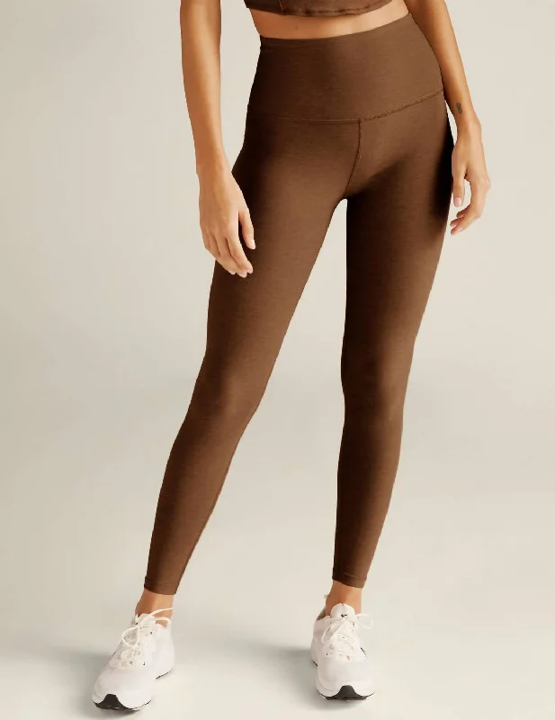  Timeless Women's GarmentsSpacedye Caught In The Midi Legging In Bold Mocha Timeless Women's Garments