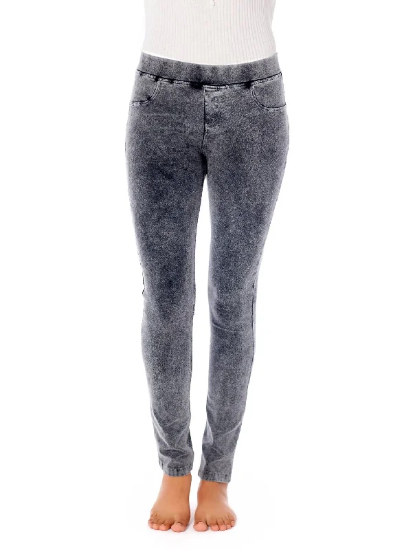  Classic Women's ApparelHigh Waisted Legging In Charcoal Classic Women's Apparel