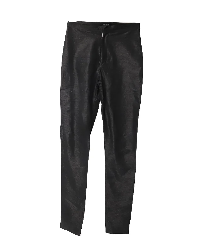  Women's Chic OutfitIsabel Marant Shimmering Skinny Pants in Black Polyamide Women's Chic Outfit