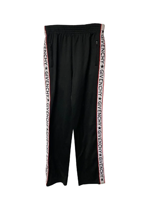  Sophisticated Women's FashionGivenchy Logo Tape Track Pants in Black Polyester Sophisticated Women's Fashion