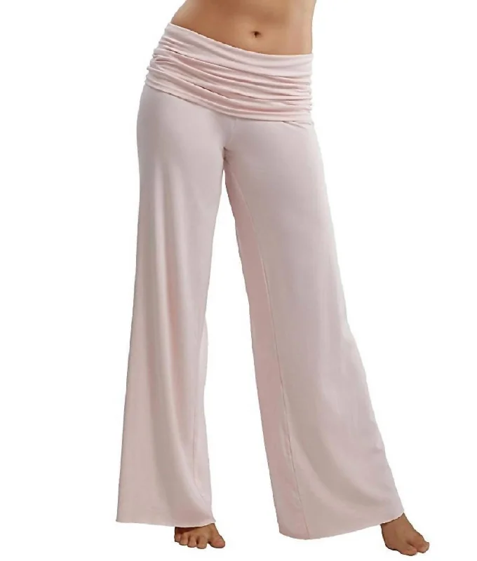  Women's Clothing SetsJordan Fold Over Knit Pant In Blush Women's Clothing Sets