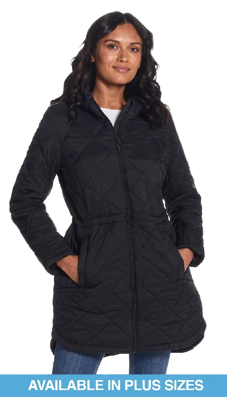  Women FashionQUILTED HOODED ANORAK Women Fashion