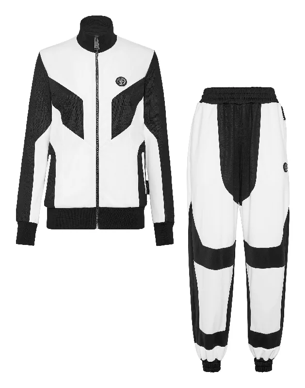  Women's OutfitJogging Set: Zip-up Jacket + pants Statement Women's Outfit