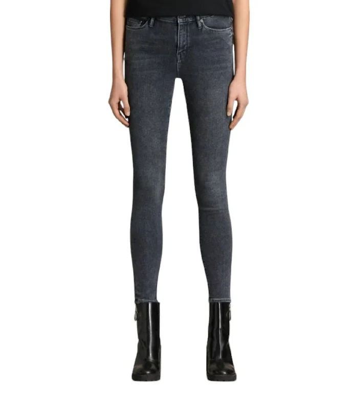  Women's Outdoor AttireEve Stretch Denim Skinny Jeans In Raven Black Women's Outdoor Attire