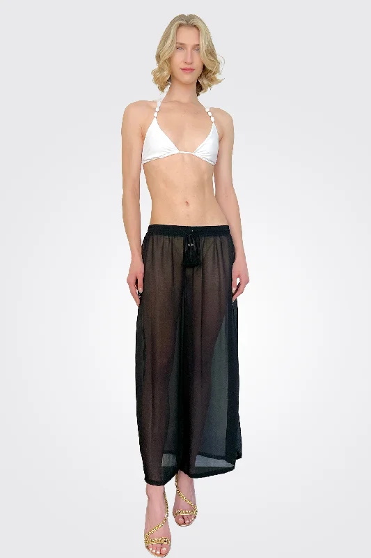  Clothing SalesShelby Tassel Coverup Pants - Black Clothing Sales