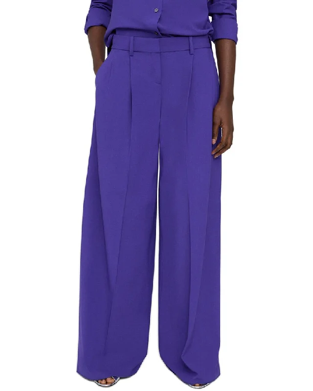  Women's Office AttireTheory Pleated Low-Rise Wool-Blend Pant Women's Office Attire