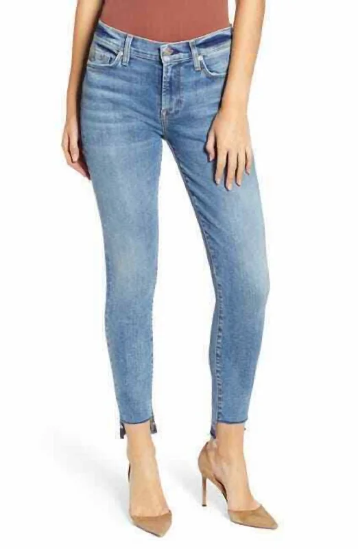  Women's Clothes And GarmentsThe Ankle Super Skinny Step Raw Hem Denim Jeans In Blue Women's Clothes And Garments