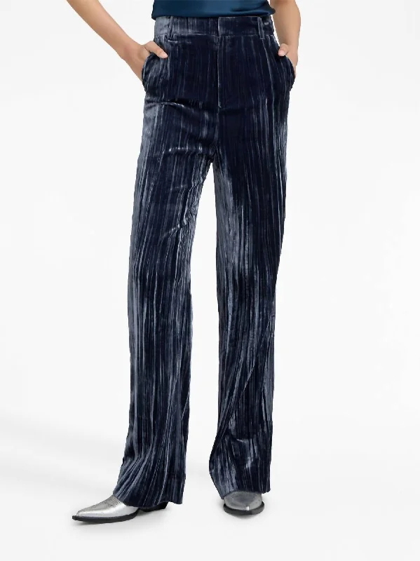  Sales ClothesWide Leg Collins Pants In Midnight Blue Sales Clothes