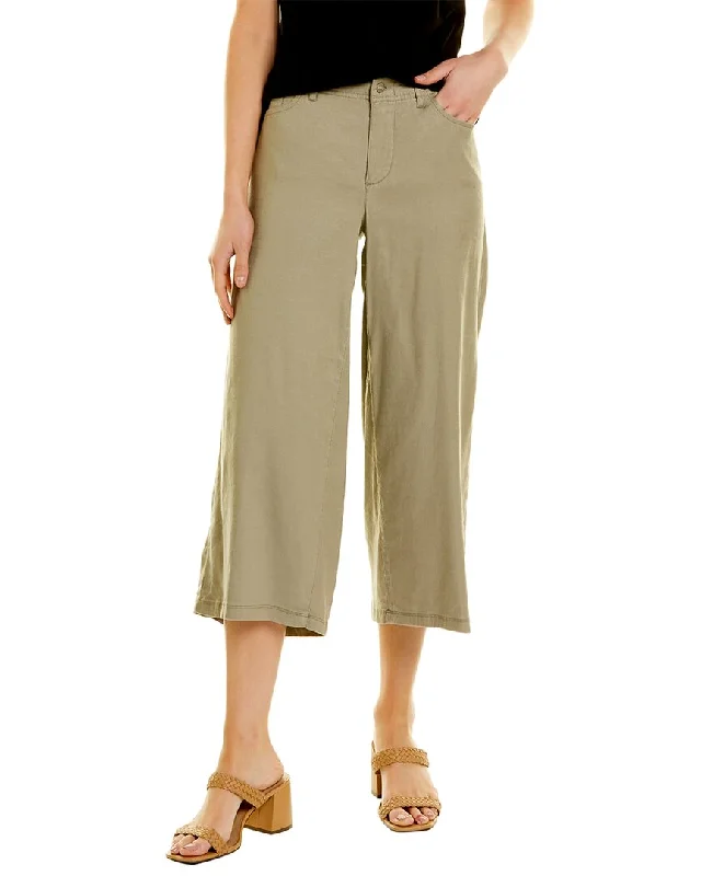  Cheap Women's Clothing OnlineNYDJ Petite Cropped Wide Leg Linen-Blend Pant Cheap Women's Clothing Online