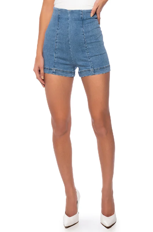  Plus-Size Women's ClothingCLUB HIGH WAISTED DENIM SHORTS Plus-Size Women's Clothing