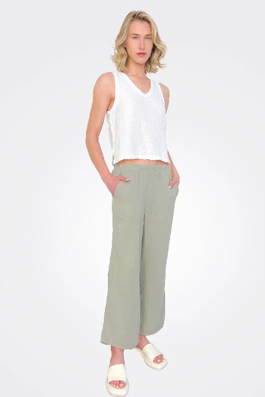  Minimalist StylePocket Pant - Sage Minimalist Style