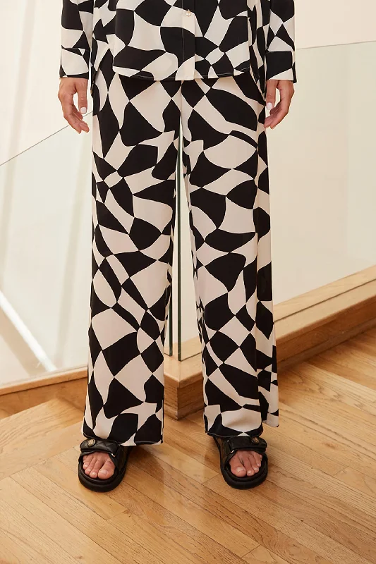  Timeless Women's Fashion StylesRue Satin Pant In Geometric Geo Timeless Women's Fashion Styles