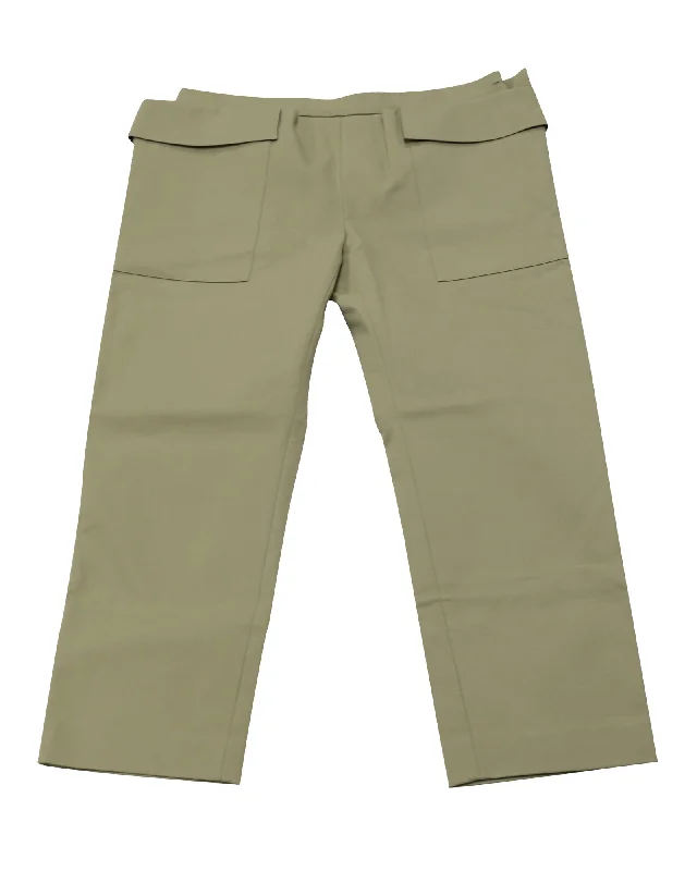  Women's Office OutfitMaison Rabih Kayrouz Skinny Pants in Khaki Cotton Women's Office Outfit