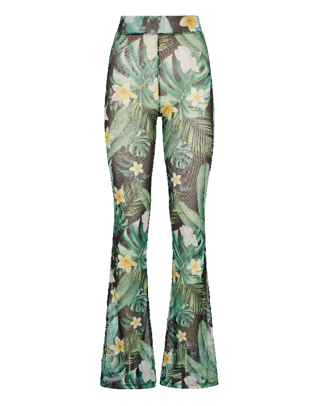  Easygoing Women's StyleFlare Trousers Hawaii Easygoing Women's Style