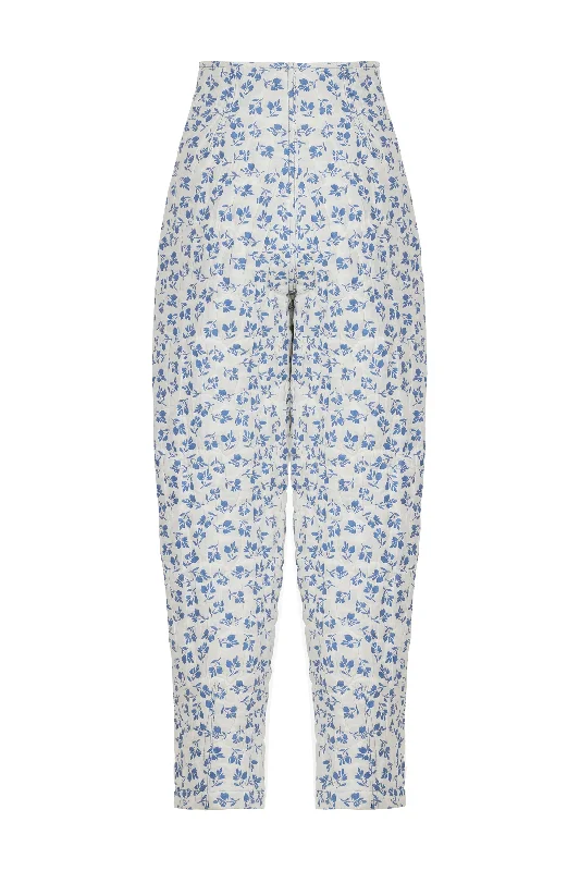  Women's Evening ApparelFloral Quilted Pants Women's Evening Apparel