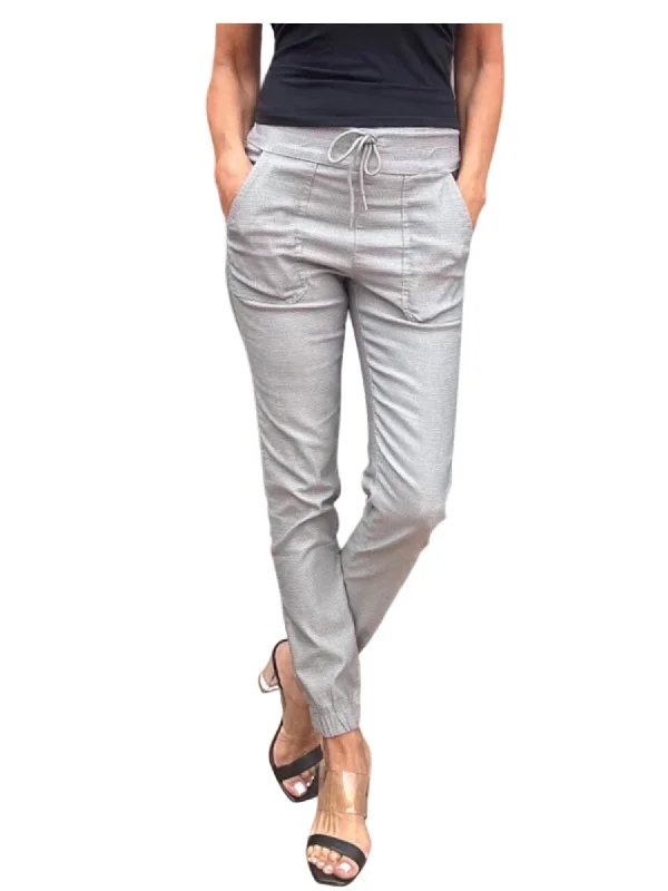  Women's Holiday OutfitTali Herringbone Ankle Pants In Gray Women's Holiday Outfit