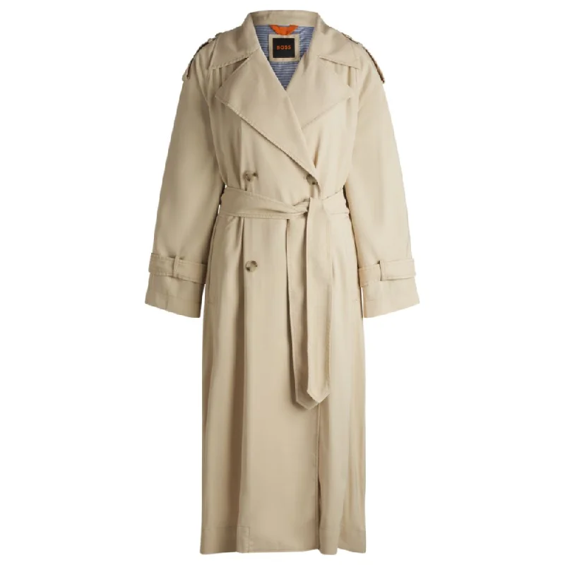  Affordable Trendy Clothes For WomenLoose-fit trench coat with belt Affordable Trendy Clothes For Women