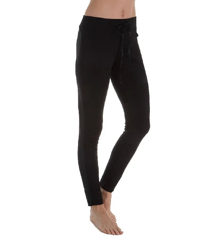  Women's Trendy ApparelTatum French Terry Legging Rib Waistband In Black Women's Trendy Apparel