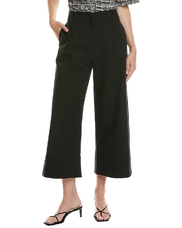  Woman ClothingGANNI Cropped Wide Leg Pant Woman Clothing