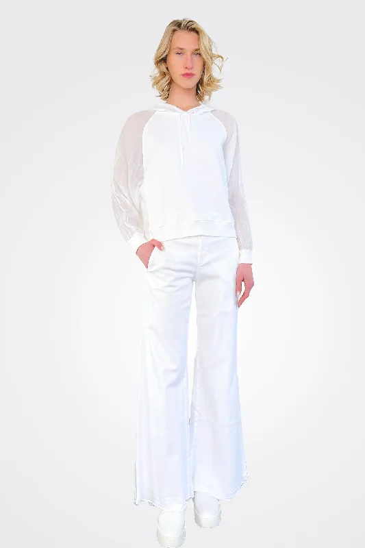  Flash Sales TodayFlare Pants - White Flash Sales Today