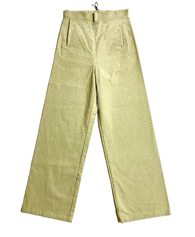  Outfits IdeasWomen's Wide Leg Corduroy Sailor Pants In Light Green Outfits Ideas