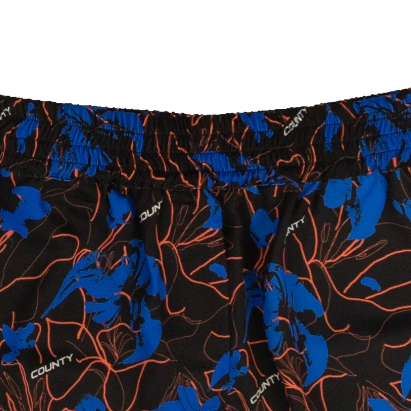  Women's Elegant Formal OutfitMarcelo Burlon County Flowers Boxer Shorts - Black/Blue Women's Elegant Formal Outfit